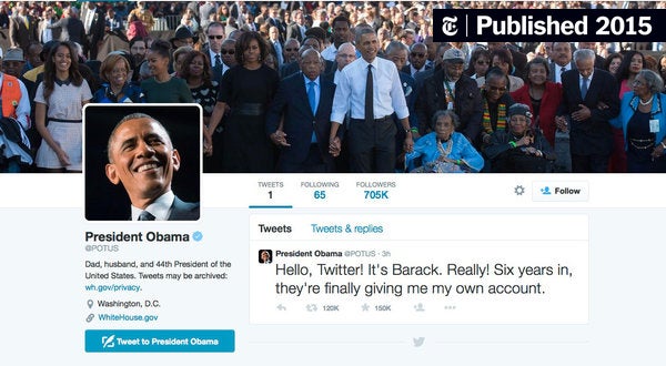 Obama si fa prestare un iPhone per il suo primo Tweet