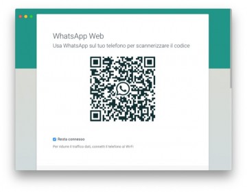 qr code per collegare whatsmac ChitChat