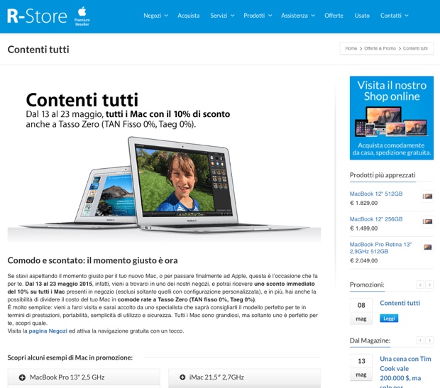 r-store doppia promo 23 maggio 620