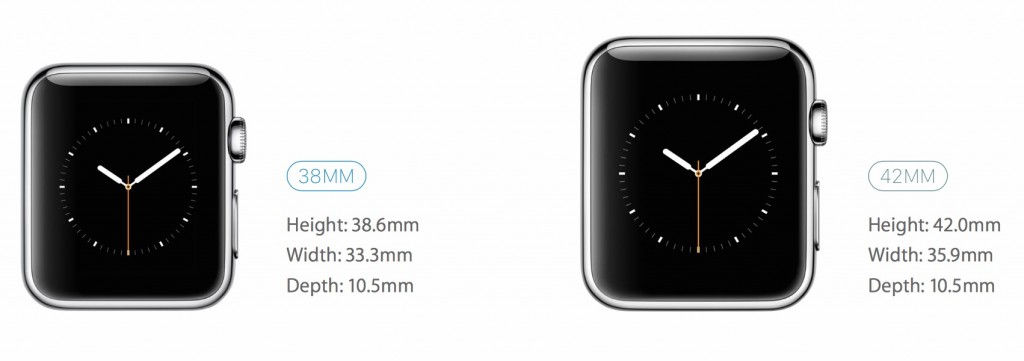 Dimensioni Apple Watch