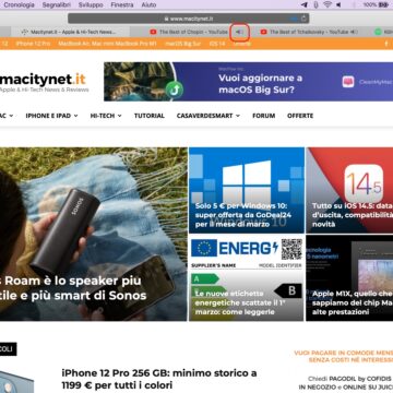 OS X El Capitan, come zittire l’audio delle schede in Safari