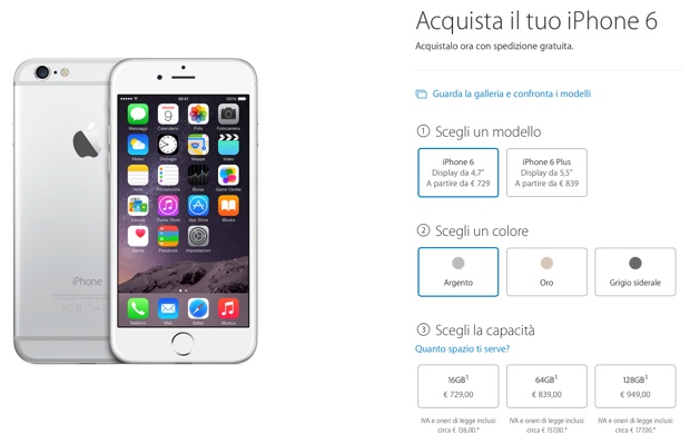 iphone con più memoria 620