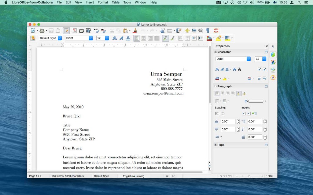 LibreOffice Alternative a Office per Mac