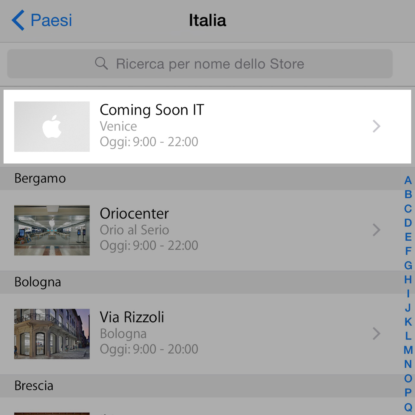 nuovo Apple Store a Venezia