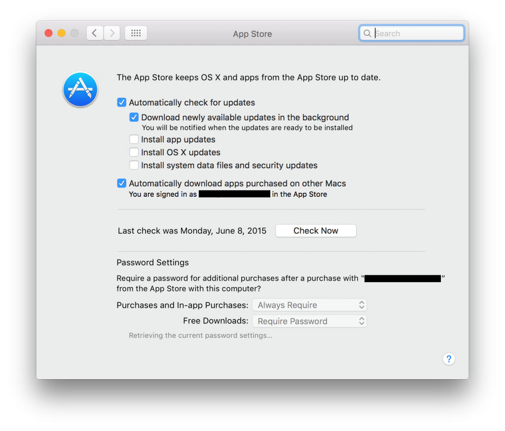 password Mac App Store