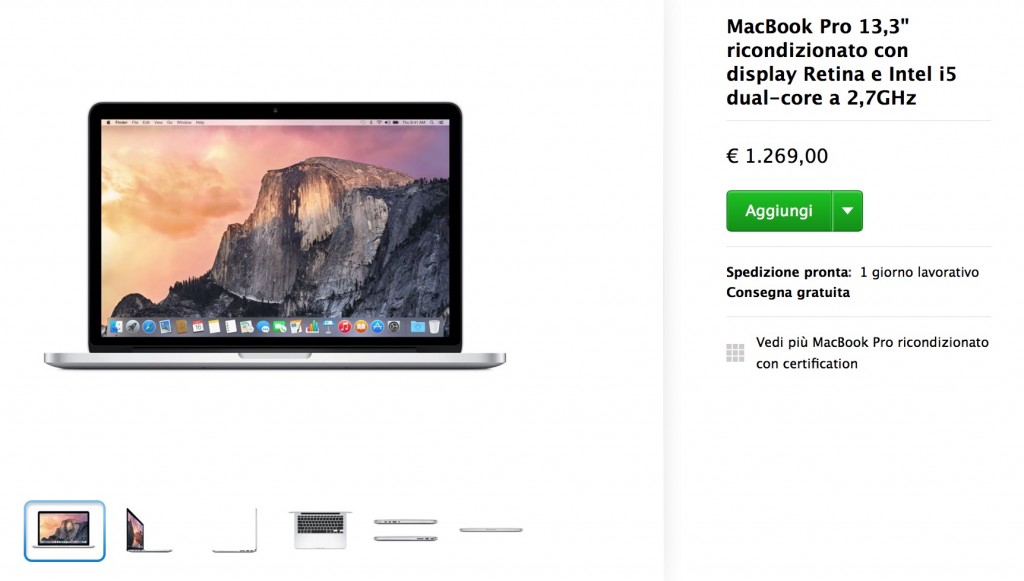 MacBook Pro 13” con Force Touch