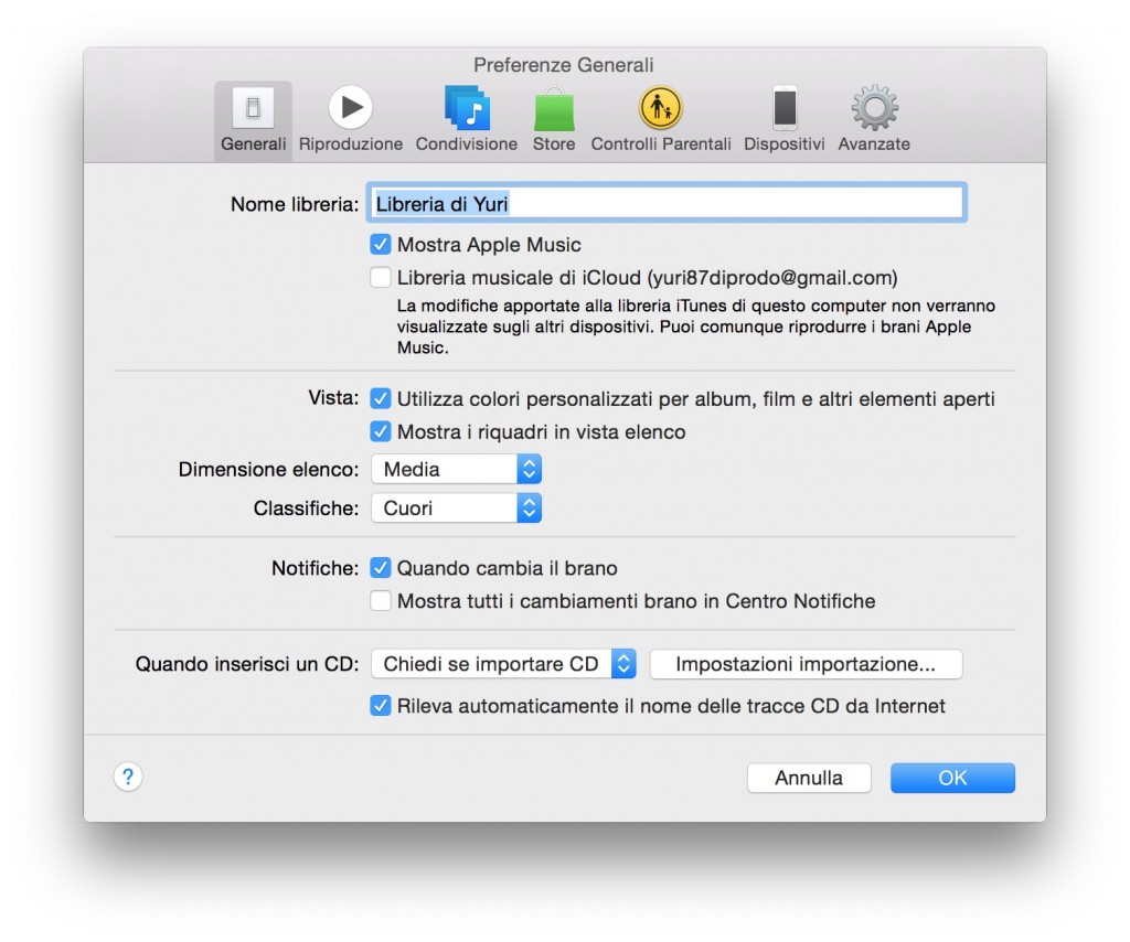 come disattivare Apple Music