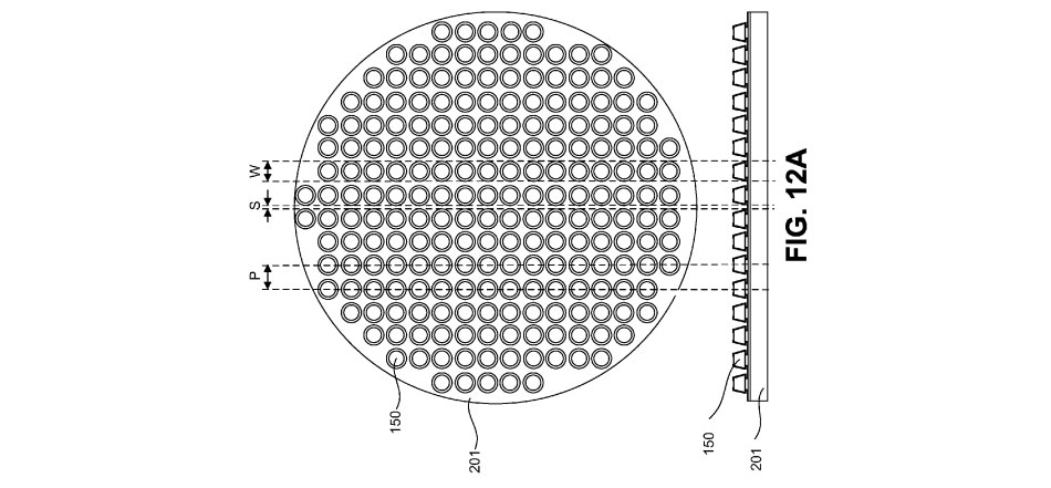 Lo schema di un display Micro-LED come appare in un brevetto