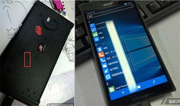 Foto del presunto Lumia 950