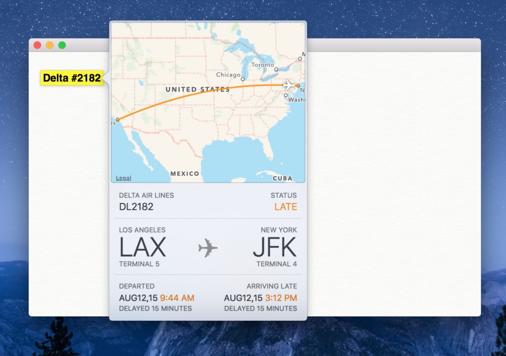 Tenere traccia dei voli