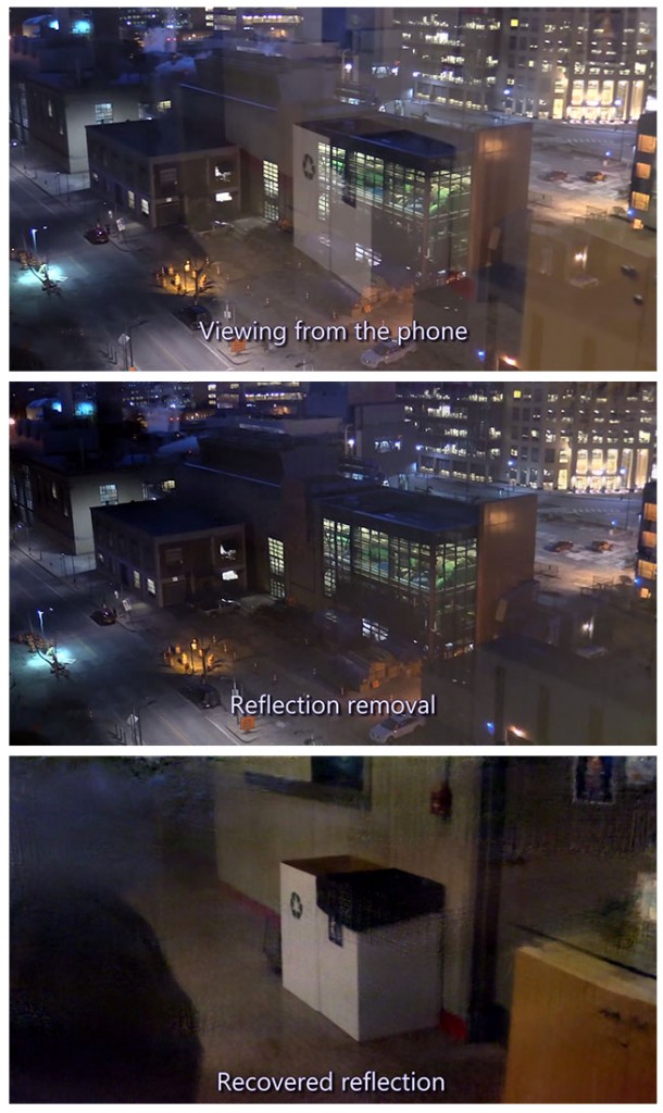 algoritmo di google e mit per rimuovere i riflessi