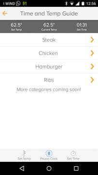 anova app scelta dell'alimento