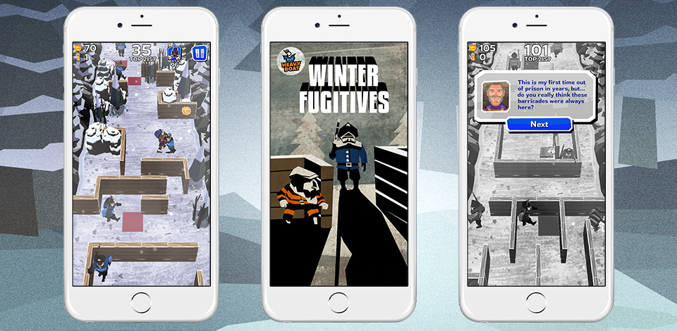 Winter Fugitives, un Crossy Road originale in cui fuggire di prigione