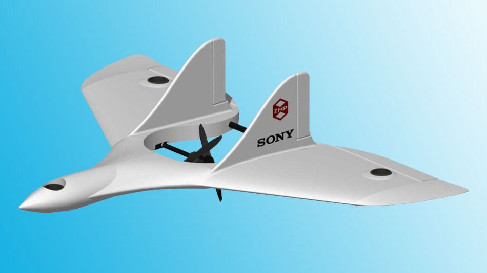 Svelato il drone Sony in video: sembra un caccia militare drone Sony
