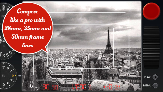 red dot camera modalità bianco e nero