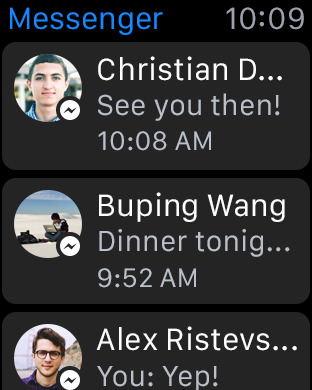 Facebook Messenger watch 1