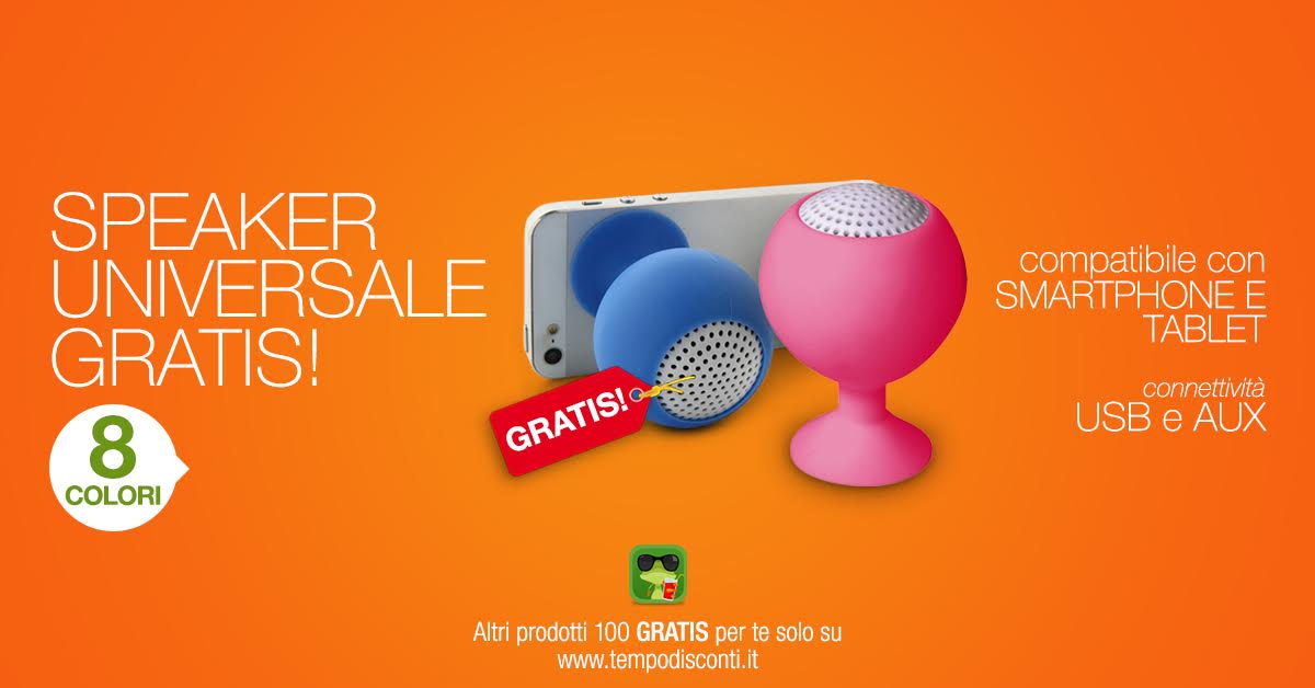 altoparlante tempo di sconti