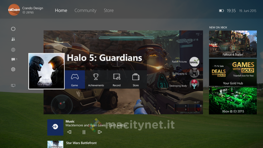 windows 10 su xbox one