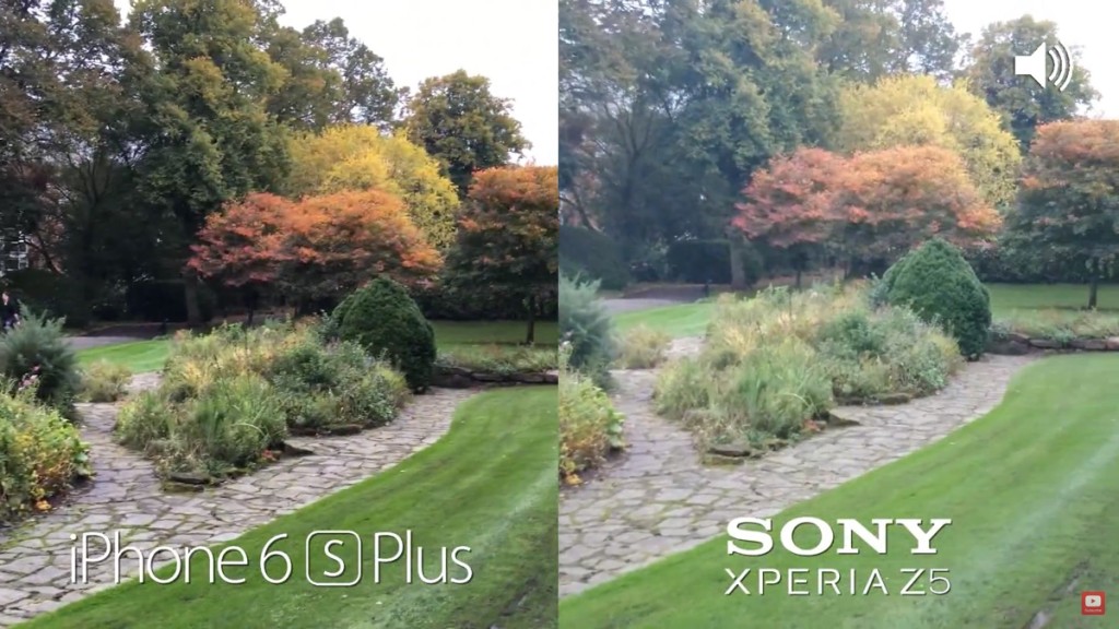 iPhone 6s Plus contro Sony Xperia Z5 1200 ok video