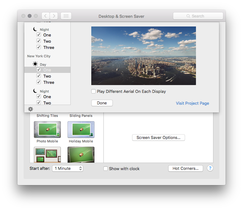 screensaver nuova apple tv su mac