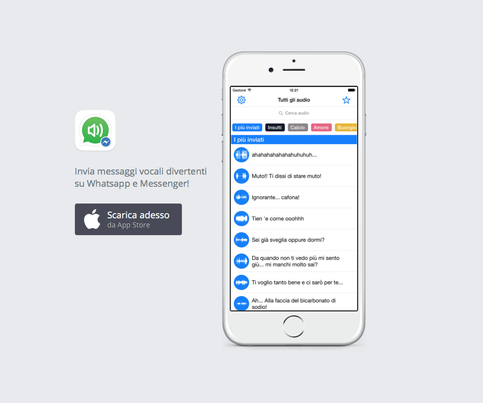 messaggi vocali da messenger