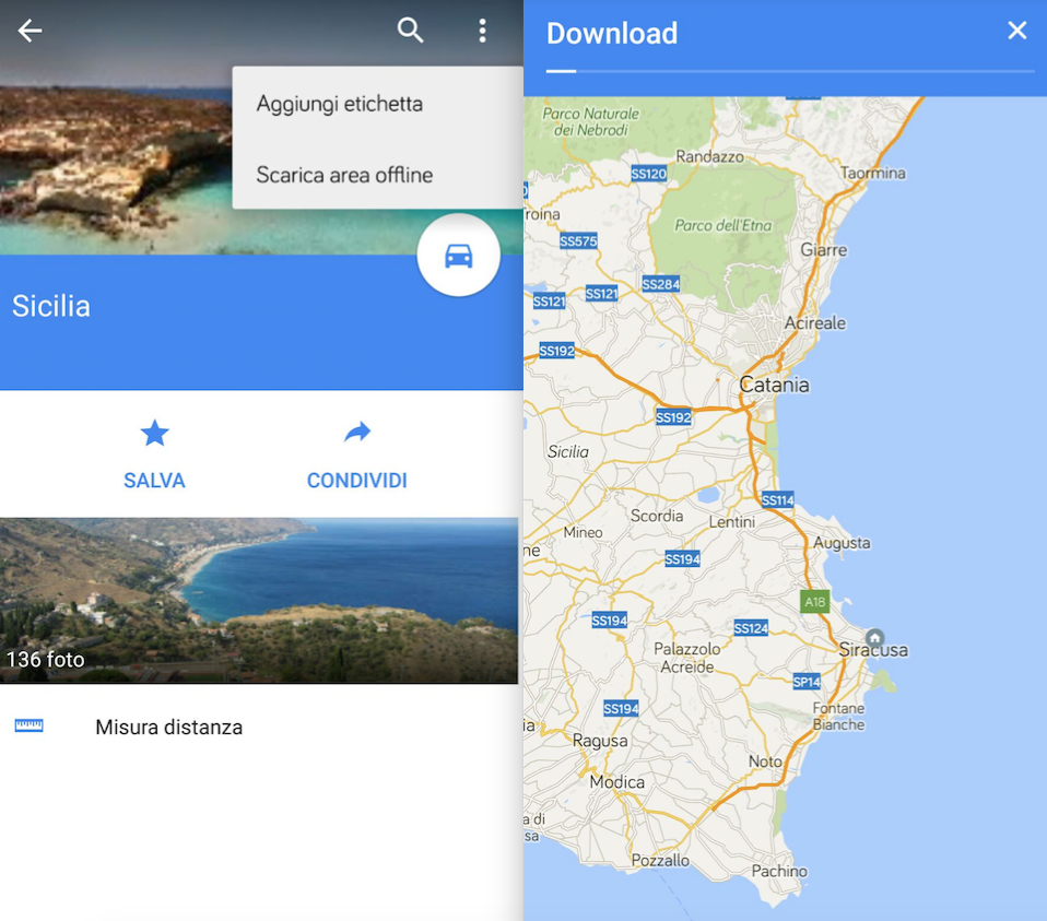 Google Maps offline