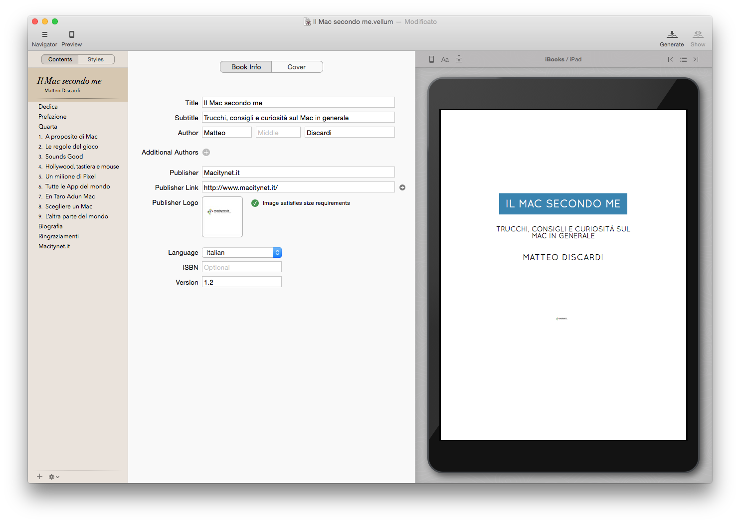 Con Vellum 1.3 creare un ebook è facile come scrivere sul Mac