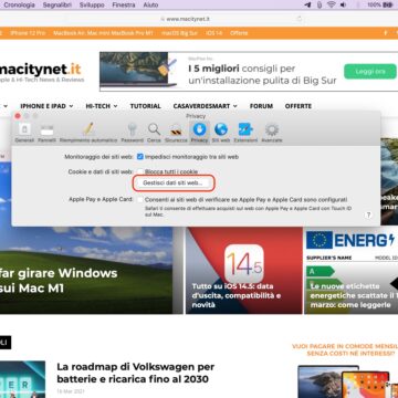 Come disattivare le notifiche push di Safari su Mac
