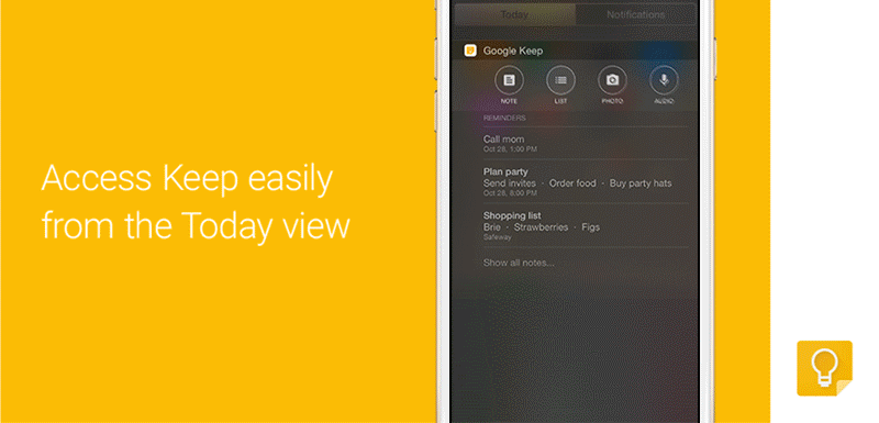 google keep ios