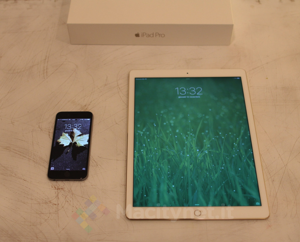ipad pro visto da vicino iPhone 6