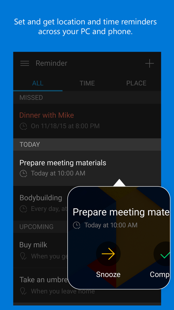 app Cortana e disponibile 1