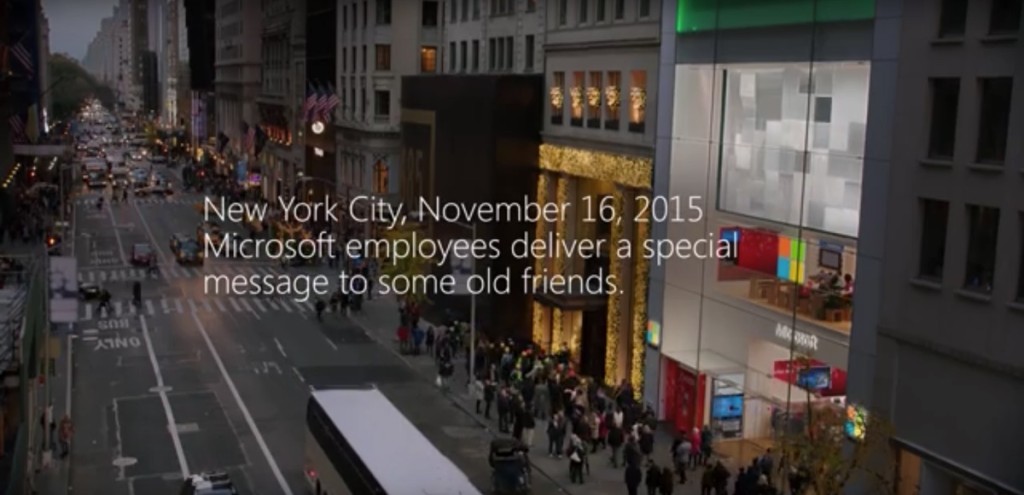 Microsoft augura Buon Natale ad Apple 3