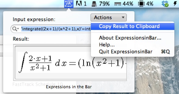 ExpressionsinBar risoluzone di equazioni
