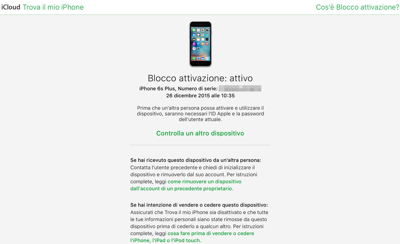 Trova il Mio iPhone