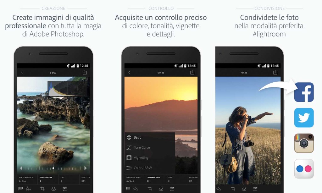 Lightroom per Android