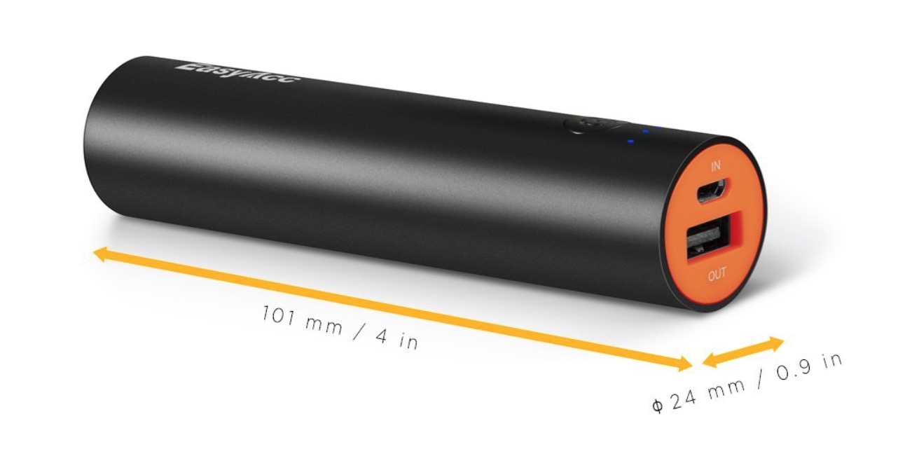 EasyAcc batteria tubetto 3