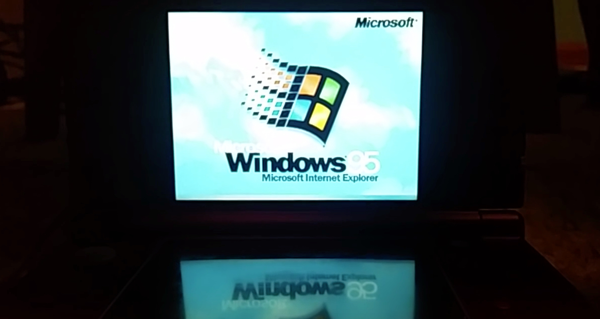 Windows 95 su Nintendo 3DS XL