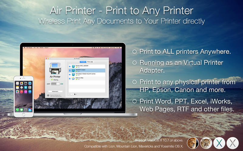 Air Printer, trasforma la stampanti del Mac in AirPrint per iOS 