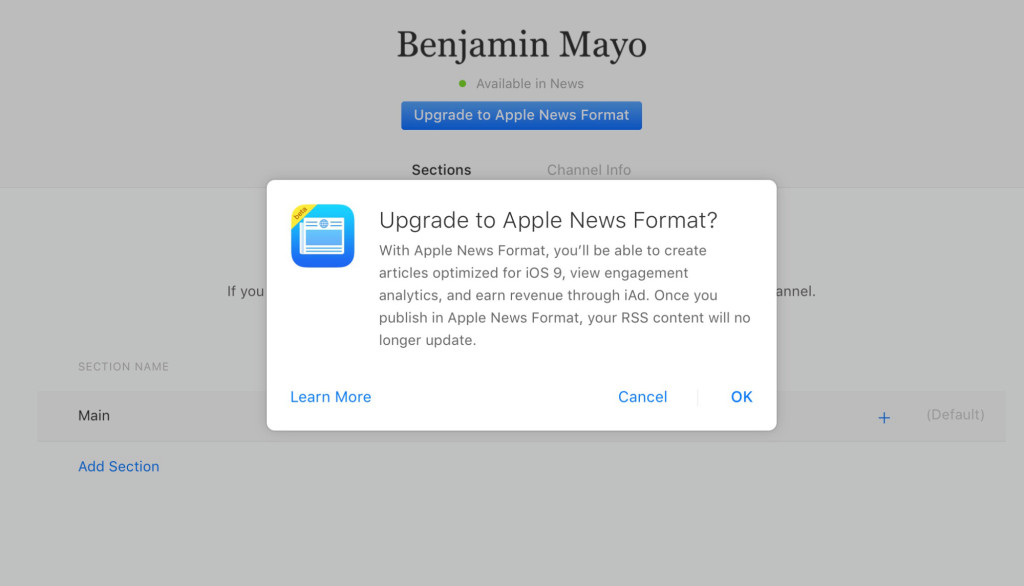 Apple News Format