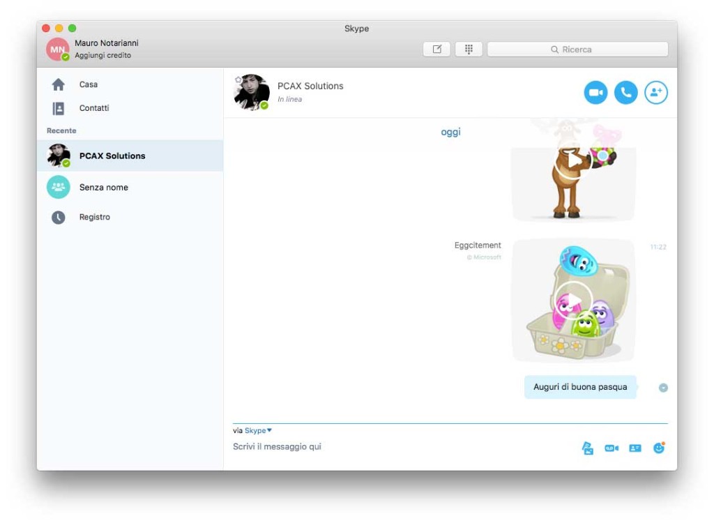 Skype per Mac