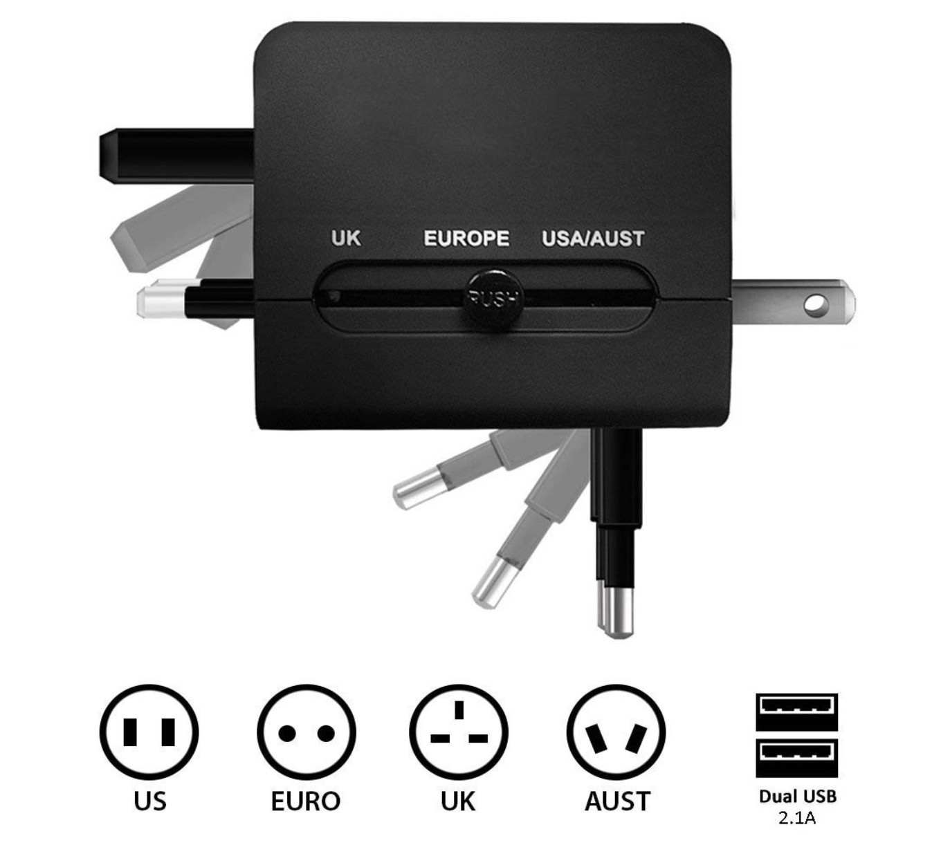 caricatore viaggio universale