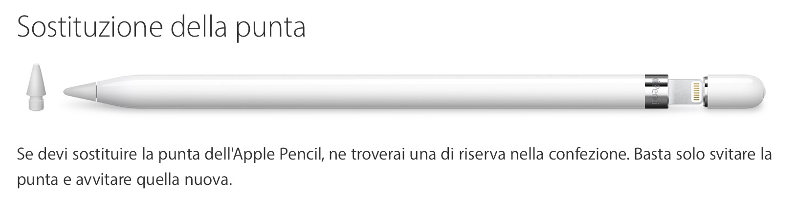 punte di ricambio per Apple Pencil