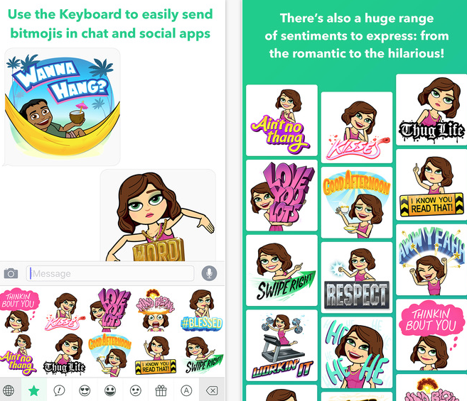 bitmoji keyboard