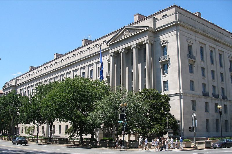 Il Robert Kennedy Building di Washington D.C, sede del Dipartimento della Giustizia