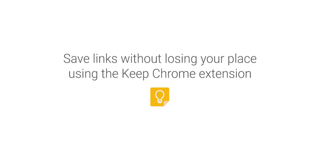 google keep Chrome Extension