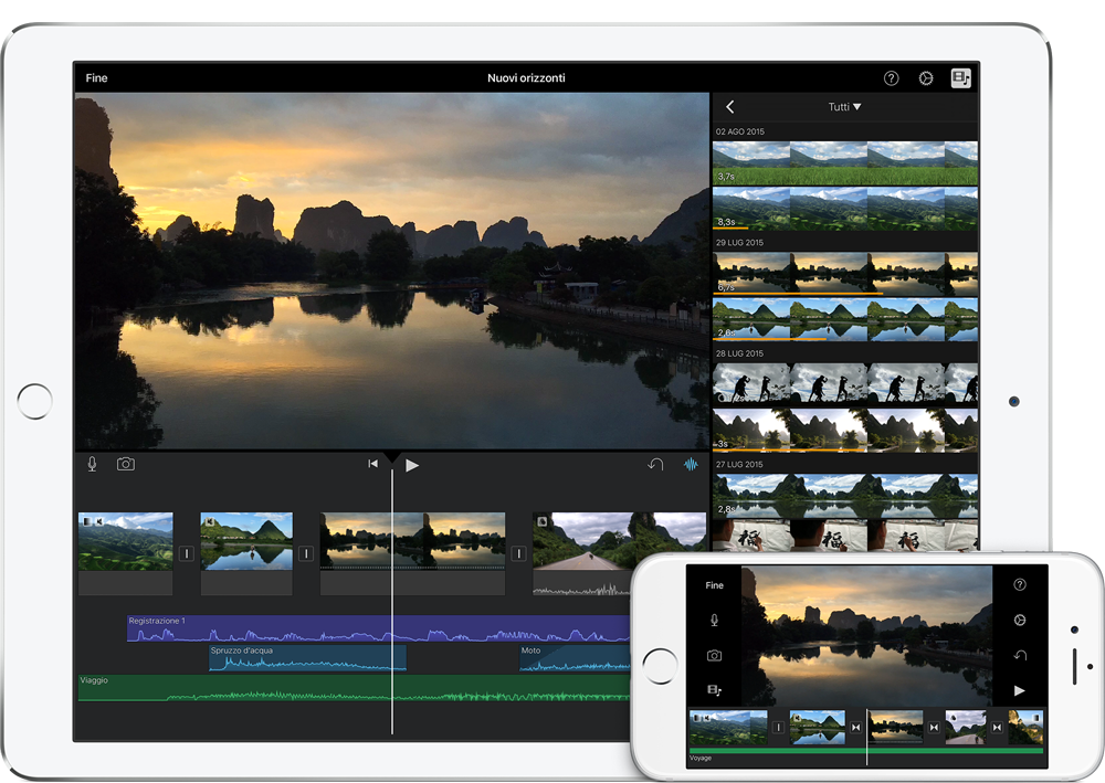 iMovie per iPad e iPhone