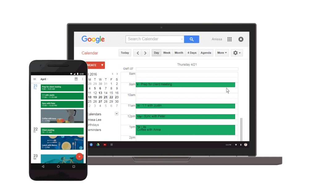 Google Promemoria calendar web