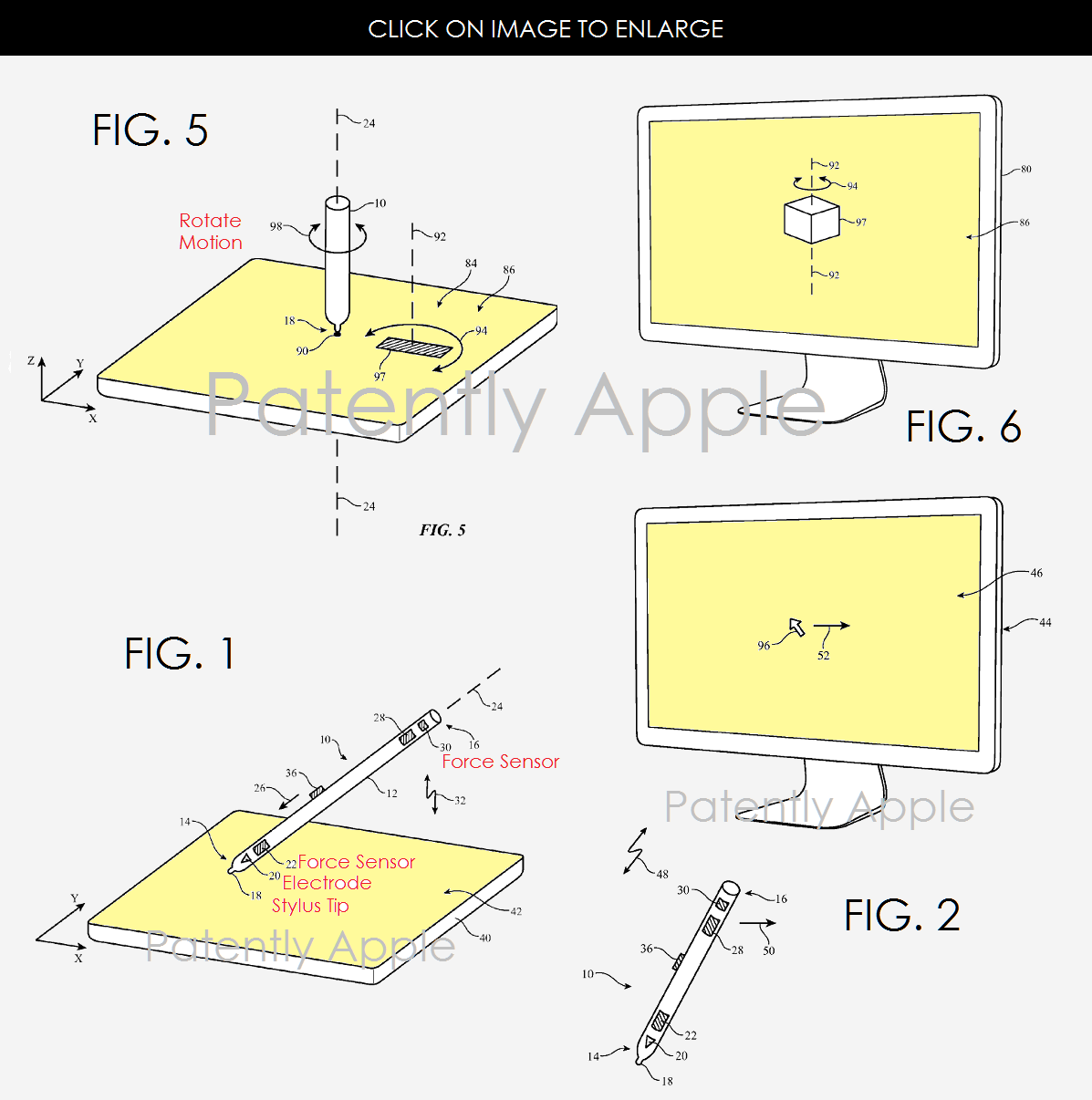 Apple Pencil per Mac brevetto apple