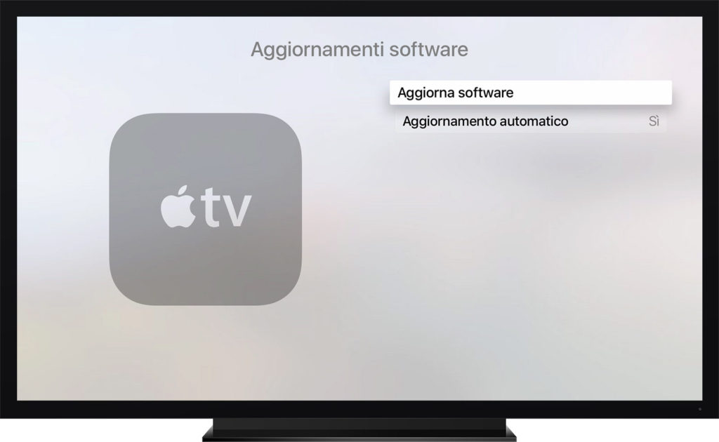 Aggiornamento Apple TV