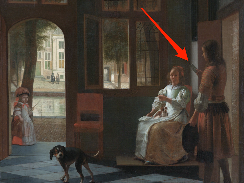 Donna che riceve una lettera da un uomo